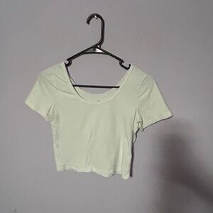 White crop top